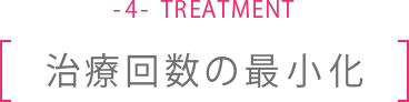 治療回数の最小化